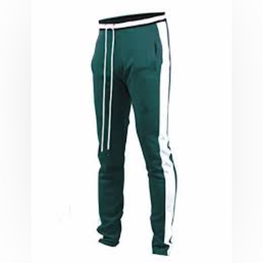 Men’s Green/White Track Joggers 2XL